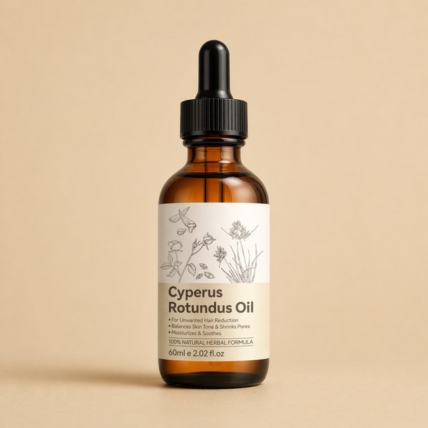 Cyperus Rotundus Body Oil – Nourishing Post-Hair-Removal Care with Almond Oil & Aloe Vera