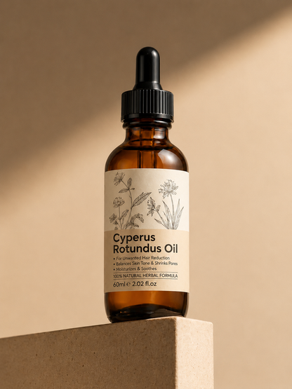 Cyperus Rotundus Body Oil with Almond Oil & Aloe Vera