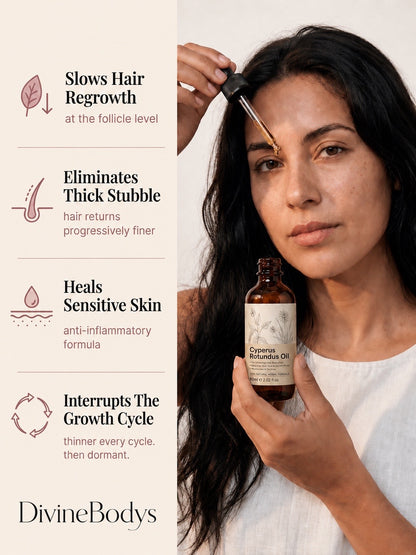 Cyperus Rotundus Body Oil with Almond Oil & Aloe Vera