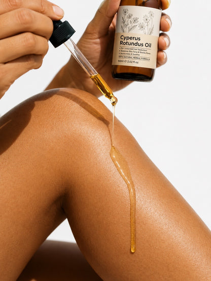 Cyperus Rotundus Body Oil with Almond Oil & Aloe Vera