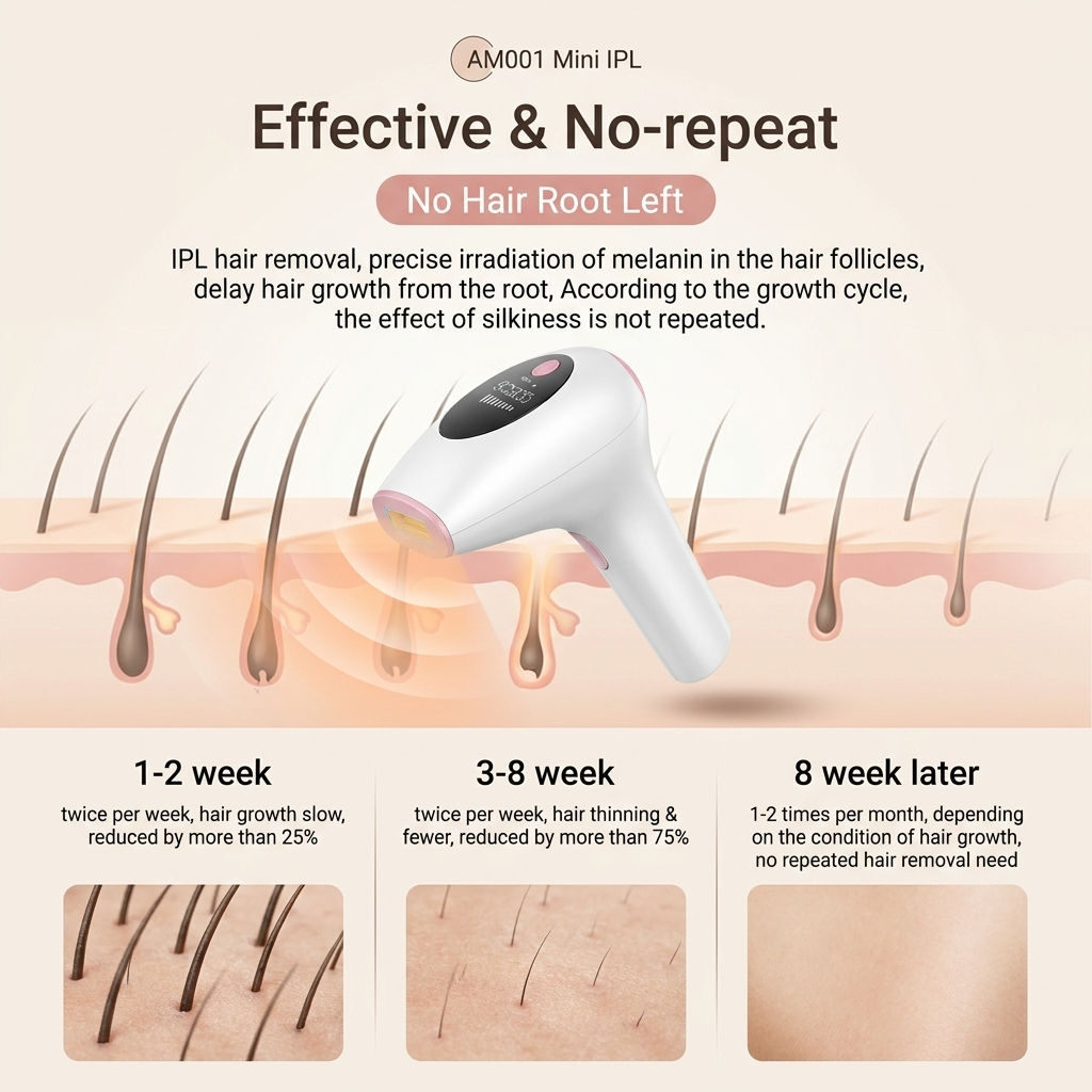 900,000 Flashes Laser IPL Hair Removal Device