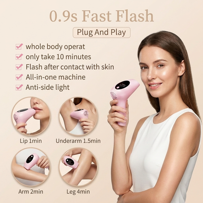 900,000 Flashes Laser IPL Hair Removal Device