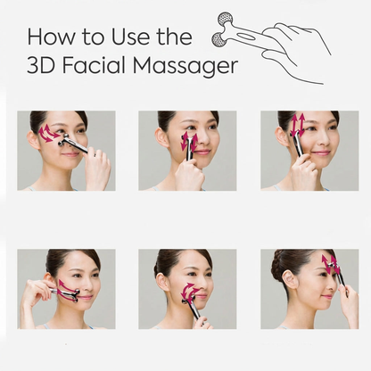 Mini 3D Facial Roller & Eye Massager Device